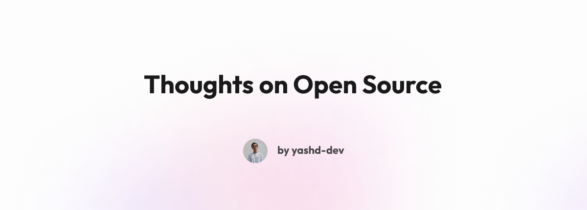 Thoughts on Open Source